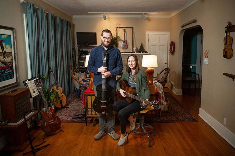South Bend couple crafts artisan guitars using science, art backgrounds