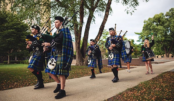 Notre Dame Bagpipe Band carries legacy, sound of the Fighting Irish